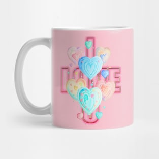 I LOVE YOU HEART DESIGN Mug